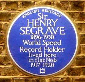 Sir Henry Segrave