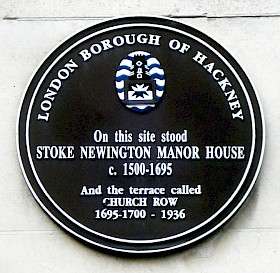 Stoke Newington Manor House