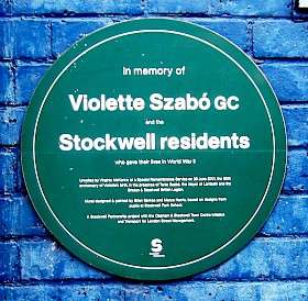 Violette Szabo, SW9 - Stockwell
