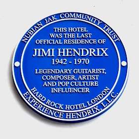 Jimi Hendrix, W1 - Great Cumberland Place