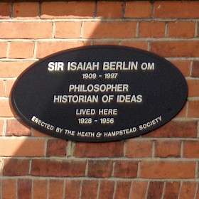 Sir Isaiah Berlin - NW3