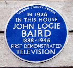 John Logie Baird, W1 - Frith Street