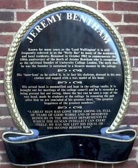 Jeremy Bentham - WC1