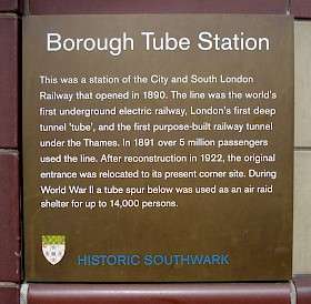 Borough Tube Station