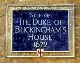 Second Duke of Buckingham - EC4