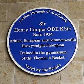Sir Henry Cooper - SE1
