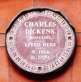 Charles Dickens, EC1 - Holborn Bars (Plaque)