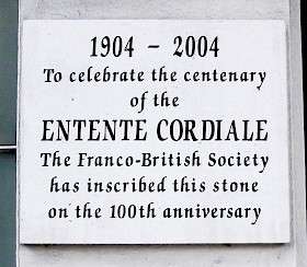 Entente Cordiale - 100th Anniversary