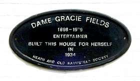 Dame Gracie Fields - NW3