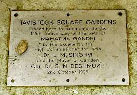 Mahatma Gandhi, WC1 - Tavistock Square (Statue)