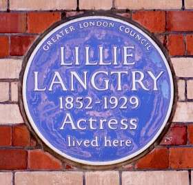 Lillie Langtry, SW1 - Pont Street