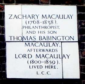 Thomas Babington Macaulay - SW4