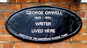 George Orwell, NW3 - Parliament Hill Road
