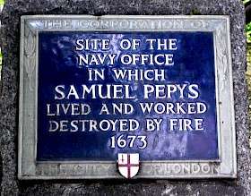Samuel Pepys, EC3 - Seething Lane